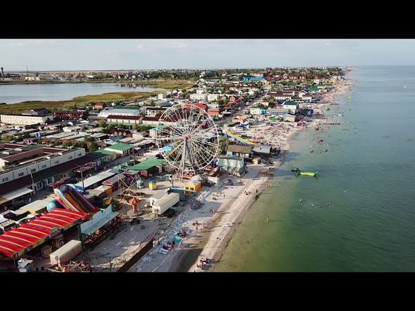 [4K] Кирилловка. Федотова коса с высоты птичьего полета