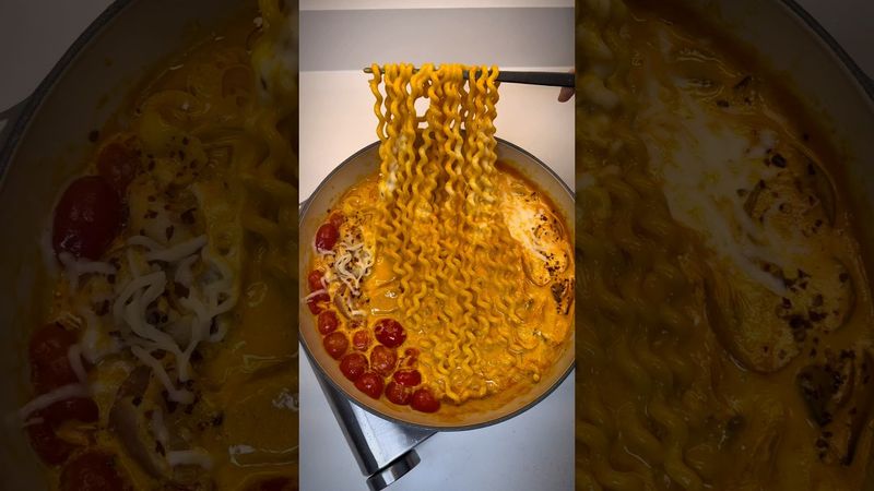 The Best Buldak Pasta Recipe #asmrfood #mukbang