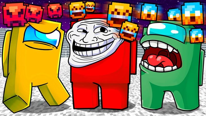 ПРЕДАТЕЛИ НО МЫ НЕ МОЖЕМ ОБЩАТЬСЯ ОБЫЧНЫМИ СЛОВАМИ В AMONG US В МАЙНКРАФТ!