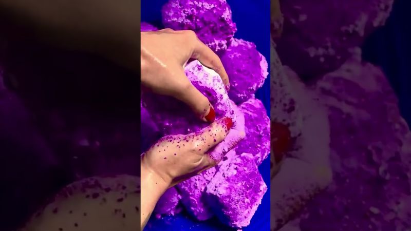 Baby Oil on Purple Pasted Chalk