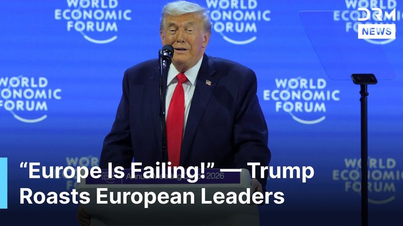 “Europe Isn’t Recognizable Anymore,” Trump Slams European Leaders During WEF Speech | AQ1B