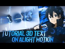 Tutorial 3D Text On Alight Motion