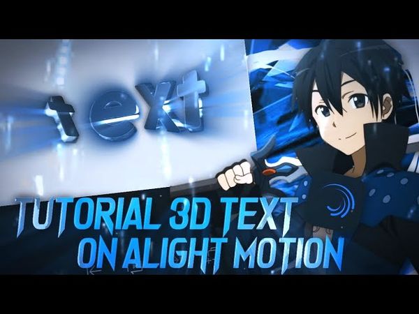 Tutorial 3D Text On Alight Motion