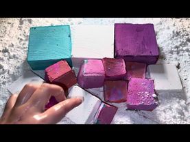 Fresh Dyed x Fresh x Homemade 🩵🤍🩷 #asmr #gymchalk #gymchalkasmr #satisfying #fy
