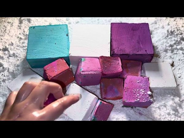 Fresh Dyed x Fresh x Homemade 🩵🤍🩷 #asmr #gymchalk #gymchalkasmr #satisfying #fy