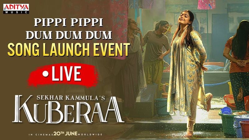 Pippi Pippi Dum Dum Dum Song Launch LIVE | Kuberaa| Dhanush, Nagarjuna, Rashmika|DSP| Sekhar Kammula