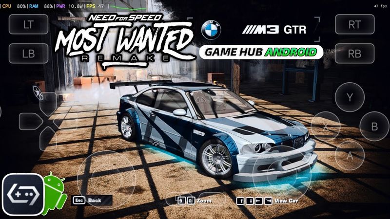 NFS Most Wanted Remake Android | GAME HUB EMULATOR MOD PACK & SAVEDATA