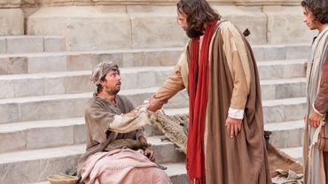 Петр и Иоанн исцеляют хромого/Петр ученик Иисуса/Иоанн ученик Христа/Апостол Пётр/Иоанн апостол