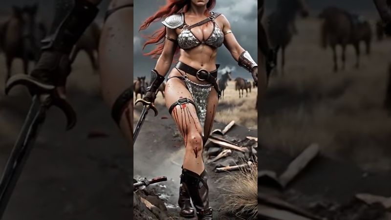 🔥 Red Sonja is Coming | The She-Devil Awakens #redsonja #aigirl  #aibeauty