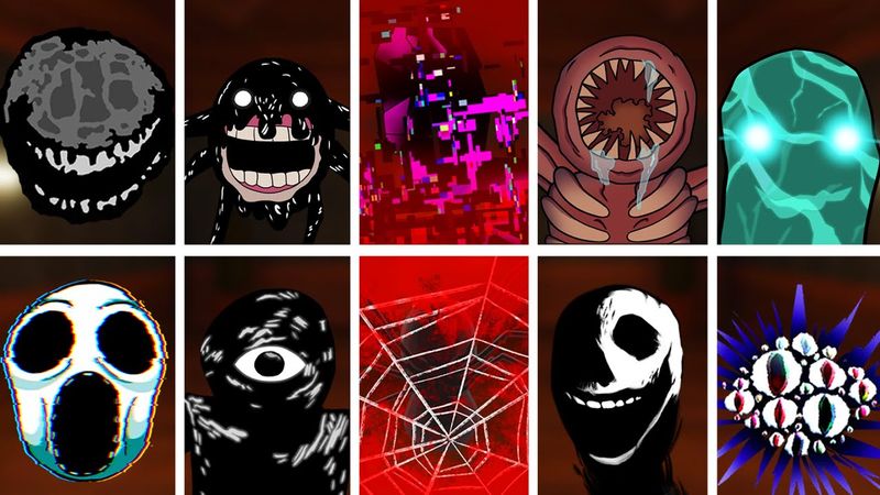 FNF Doors But ALL JUMPSCARES (New Phases) 🎶 Friday Night Funkin' Mod (Roblox DOORS 1 to 100)