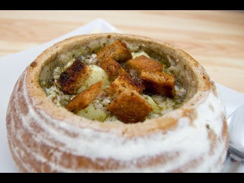 Очень простой рецепт. Чешский чесночный суп "Чеснечка". Пошаговый рецепт.