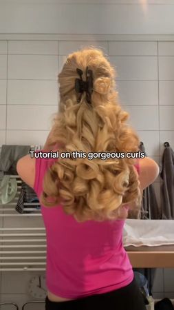 Tutorial 🤩💕 #princesscurls #heatlesscurls #tutorial #foryou #thickhair 