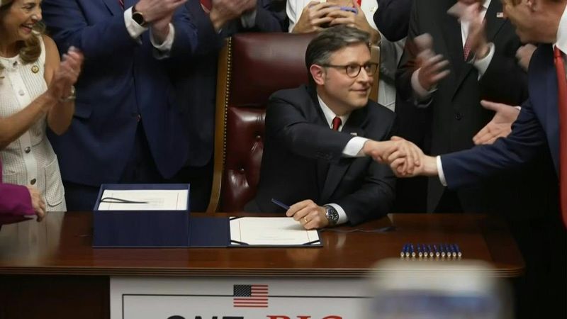 US Speaker Mike Johnson signs 'big, beautiful bill,' sending it to Trump's desk | AFP