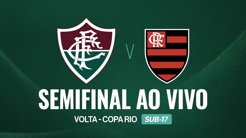 AO VIVO COM IMAGENS - FLUMINENSE X FLAMENGO | COPA RIO SUB-17 | SEMIFINAL | VOLTA