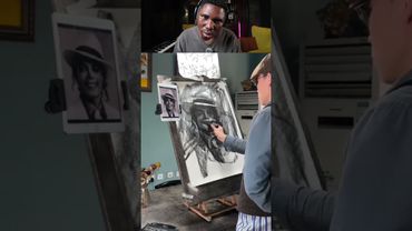 He Drew Michael Jackson… PERFECTLY 🖌️🕴🏾 Artist name: Max Zone 11 #Shorts #Arts