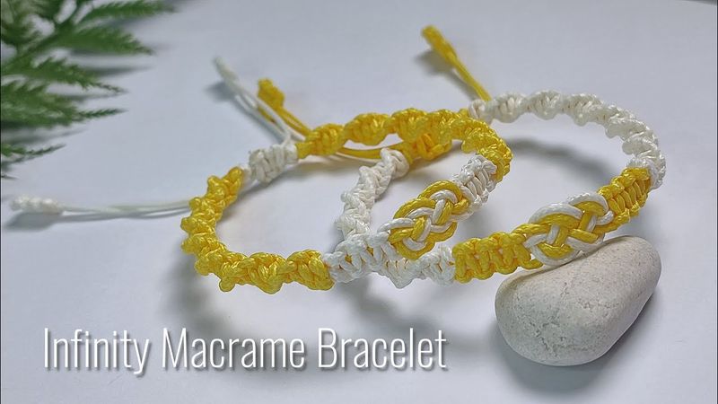 Infinity Macrame Bracelet | Macrame Bracelet Tutorial