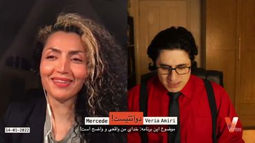Persian_2Atheists_Veria Amiri_Mercede 14-01-2022 دوآتئیست وریا امیری_خدای من واضح و آشکار است