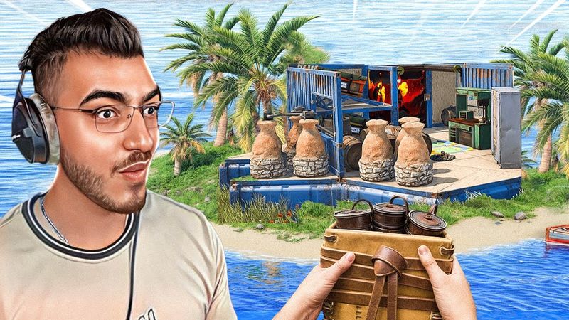 قررت اسكن على جزيرة لوحدي واطرد كل الجيران منها 😱 مغامرات راست RUST 🔥