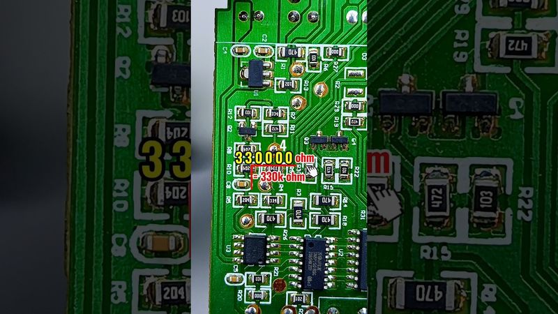 Easy way to read three digit smd resistance values #Resistor #smd#Tutorial#method#resistance#fyp
