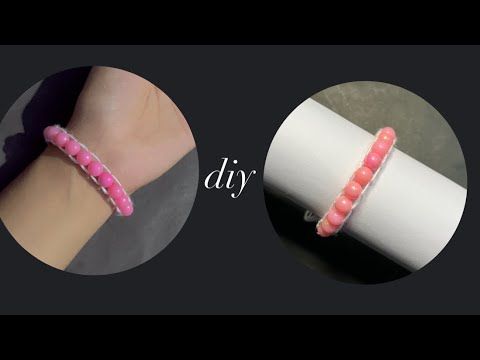 Thread and beaded bracelet tutorial 