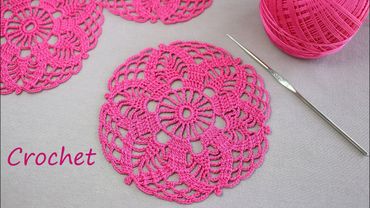 Супер простой и красивый УЗОР вязание крючком МК   How to Crochet for Beginners Motif Step by step