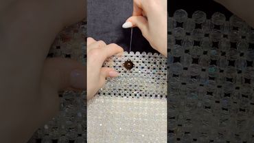 МК: крепким магнитную кнопку к сумке из бусин с четным количеством крестиков #сумкаизбусин #handmade