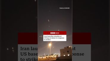 Iran launched missiles at the US-run Al Udeid base in Qatar. #Iran #Qatar #BBCNews
