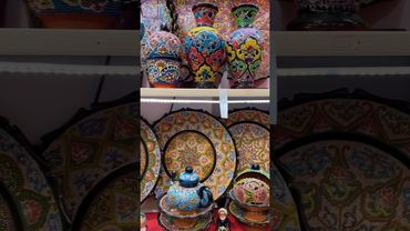 СУВЕНИРЫ В САМАРКАНДЕ #рынок #сувениры #тарелочки #красиво #ручнаяработа