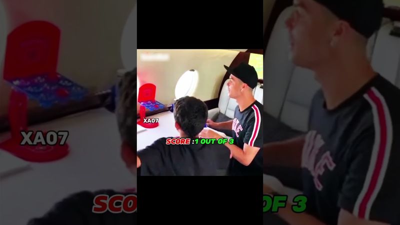 Ronaldo VS Ronaldo Jr. Basketball Challenge ☠️🥶 #shorts #ronaldo #messi #shortsvideo