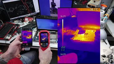 Сравниваем компактный тепловизор для телефона UTi720M с профессиональным UTi260B