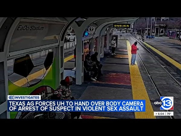 Bodycam shows University of Houston police identify man as sex assault suspect at time of arrest