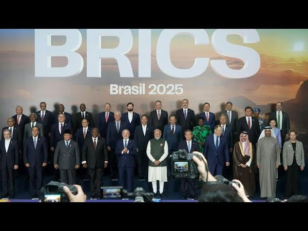 BRICS heads of state and partners pose for family photo in Rio | AFP