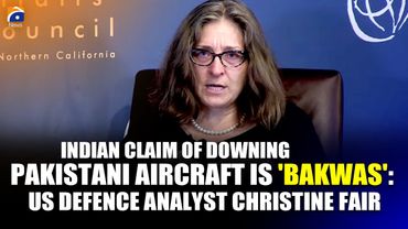 𝗜𝗻𝗱𝗶𝗮𝗻 𝗖𝗹𝗮𝗶𝗺 𝗼𝗳 𝗗𝗼𝘄𝗻𝗶𝗻𝗴 𝗣𝗮𝗸 𝗝𝗲𝘁 𝗜𝘀 ‘𝗕𝗮𝗸𝘄𝗮𝘀’: US Expert Christine Fair | Geo News English