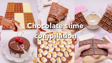 【ASMR】🍫チョコレートスライムまとめ🍫【音フェチ】chocolate slime compilation