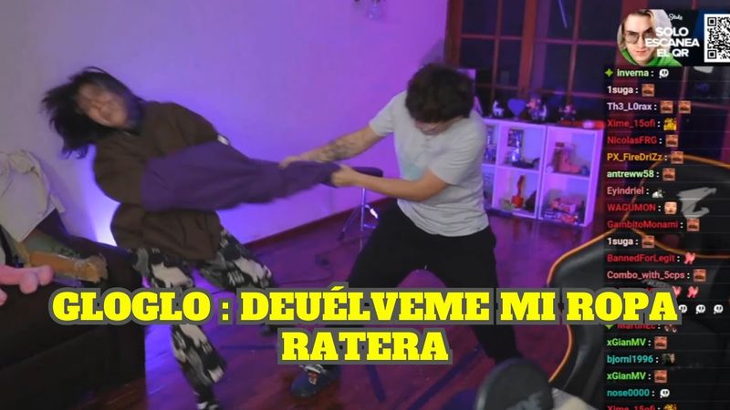 EMET LE ROBA LA ROPA A GLOGLO Y ÉL SE LA QUITA + LE HACEN UN KAGUE DE RICHARD