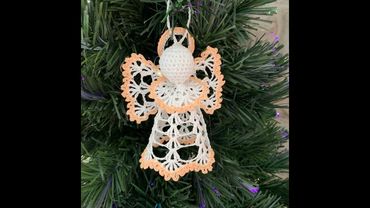 Маленький ангелочек связанный крючком - МК #7