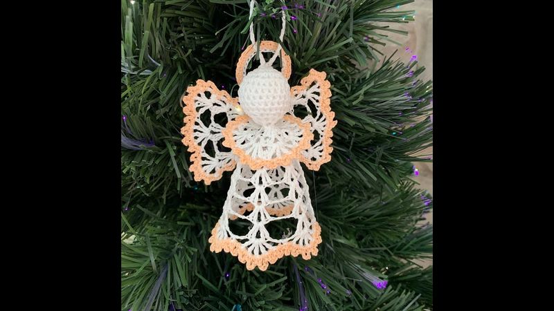 Маленький ангелочек связанный крючком - МК #7