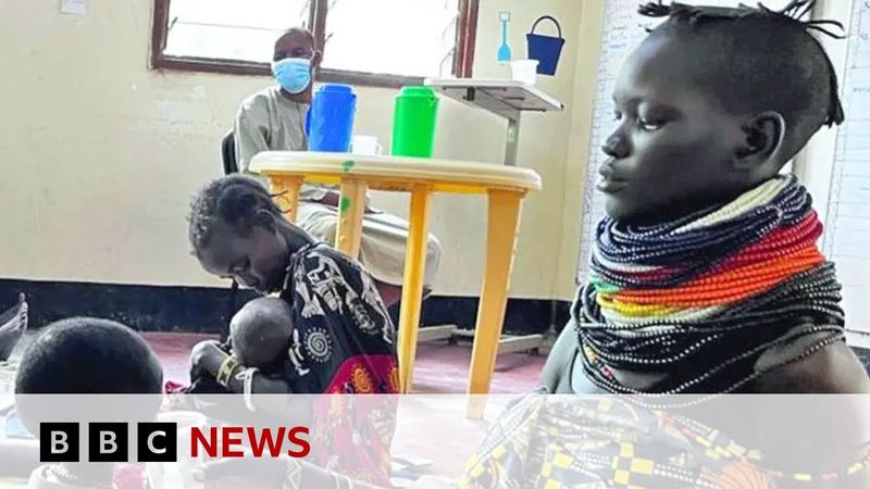 Starvation alert as children fill Kenya refugee ward after US aid cuts | BBC News
