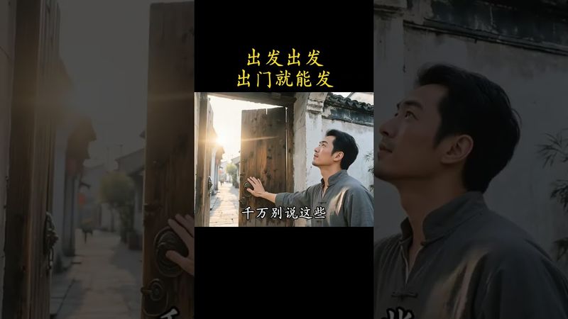 《老祖宗的智慧你要懂》出發出發出門就能發財！嘴上帶彩頭好運跟你走！#老祖宗的智慧 #國學養生#養生就是養健康 #運勢 #正能量 #讖語 #好彩頭 #語言的力量 #國學文化 #中華文化 #好運 #轉運
