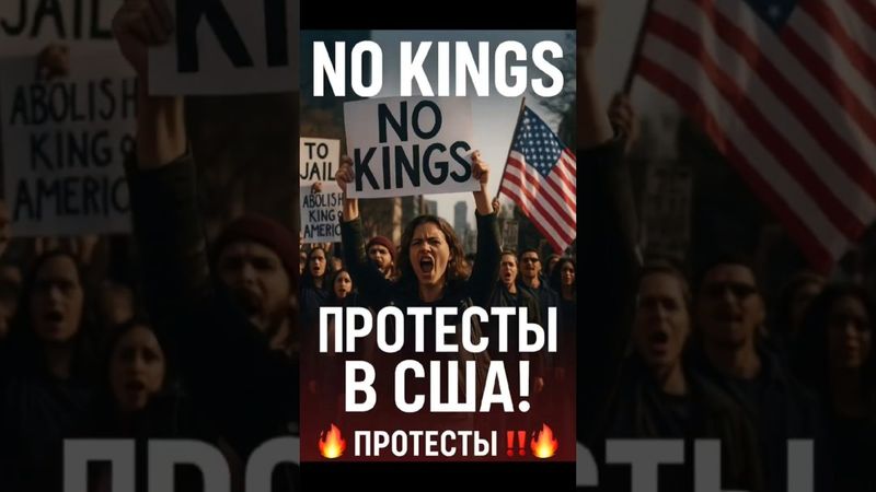 🔥 Америка кипит! Протесты против Трампа под лозунгом No Kings!