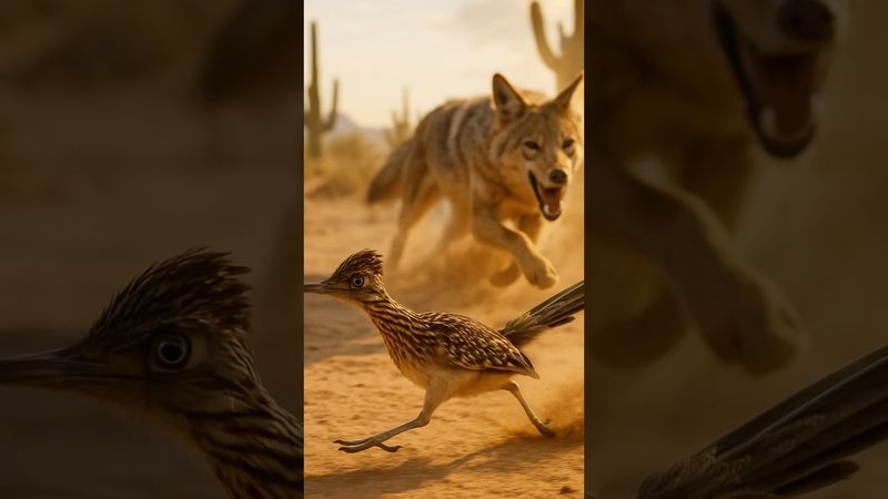 Почему койоты сходят с ума от этой птицы!