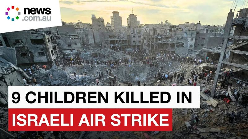 9 Children killed  Gaza Family Devastated by Air Strike