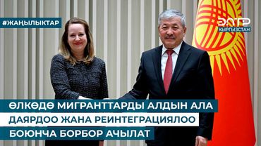ӨЛКӨДӨ МИГРАНТТАРДЫ АЛДЫН АЛА ДАЯРДОО ЖАНА РЕИНТЕГРАЦИЯЛОО БОЮНЧА БОРБОР АЧЫЛАТ