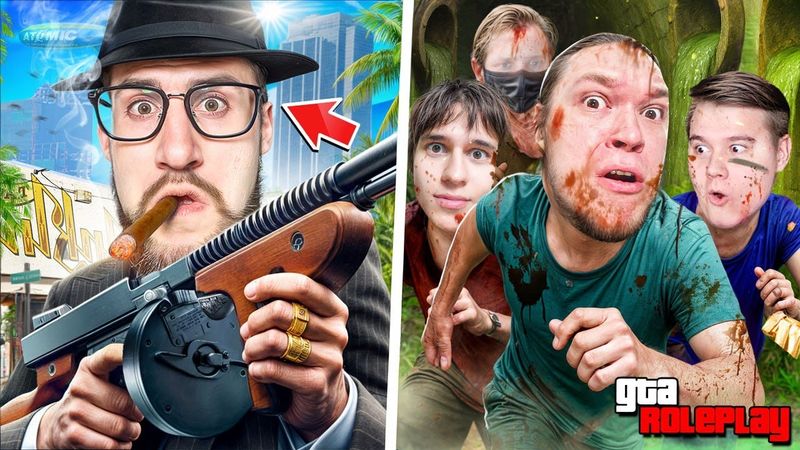 БОСС МАФИИ vs 4 БЕГЛЕЦА! ПОХИТИТЬ ВСЕХ за ЧАС! ПРЯТКИ ПО ВСЕМУ ГОРОДУ! (GTA 5 RP)