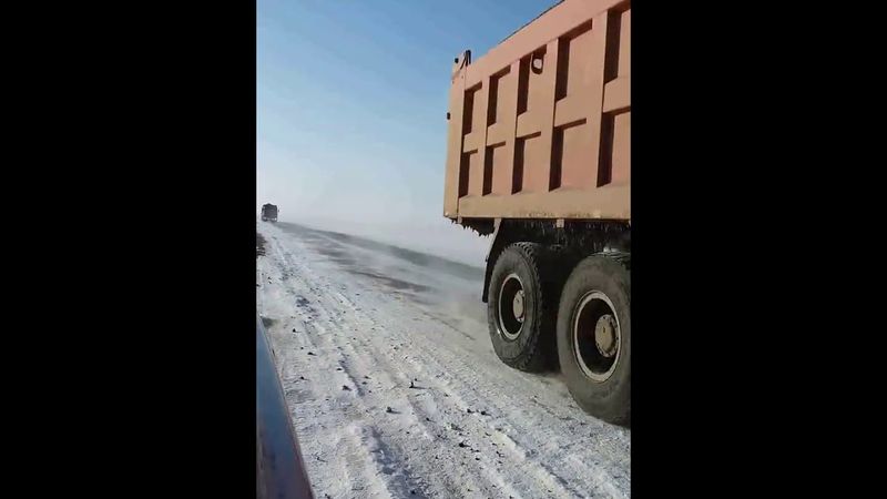 Как разбивают наши дороги. Трасса Семей-Курчатов. 50 тонн.