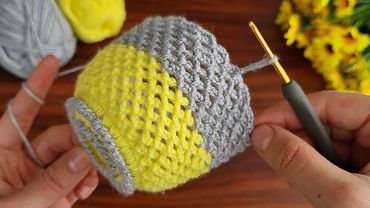 Wow!!! How to make an eye-catching crochet home ornament? How to knit basket and small bag?