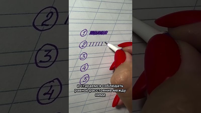 Топ 5 упражнений для красивого почерка #чистописание#почерк#коррекцияпочерка#shorts#письмоотруки