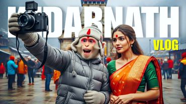 Monkey’s Kedarnath Yatra 🐵 | Mandir Darshan, Masti & Mountains #aivlog #veo3 #viral