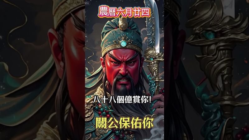 【關公誕辰，財氣歸位！】留言：「我接了！」轉發接福，財神護體，橫財殺到，擋都擋不住！