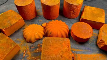 Orange Soft Rich Glitter Iron Oxide Pigments Crush